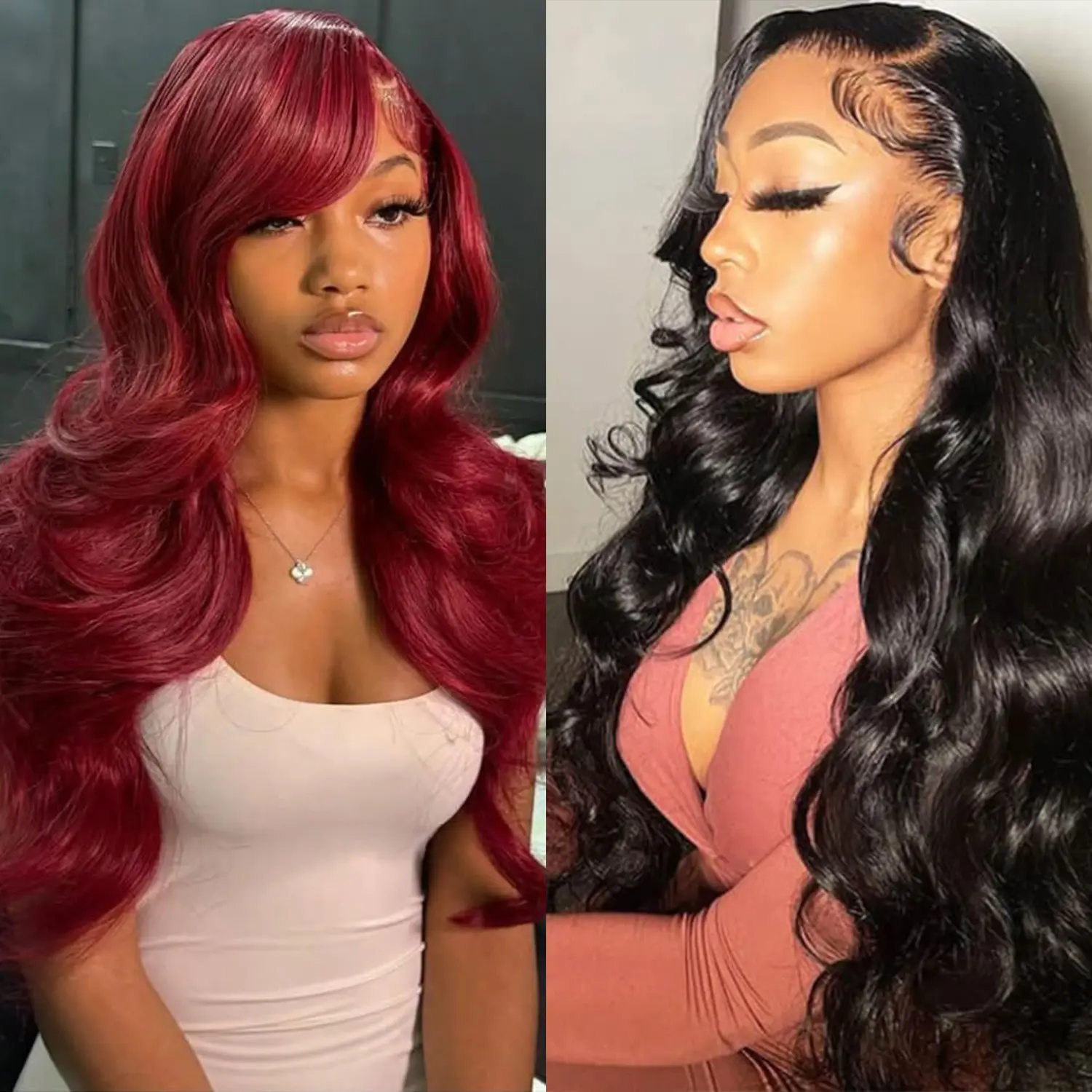 [Combo sale] 2 wig" 13x4 Lace Front Wigs Human Hair Transparent Lace Frontal Human Hair Wigs 180% Density for Woman
