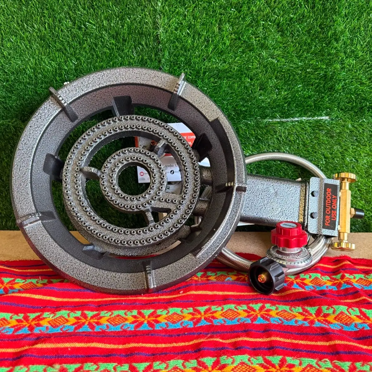 Burner High Pressure Powerful Propane Outdoor Cooking Heavy Duty.