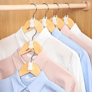 9pcs/pack Plastic Cascading Hangers for Closet Organization and Space Saving - Heavy Duty Clothes Hanger Connector Hooks