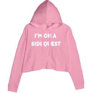 I'm On A Sidequest Festival Rave EDM Cropped Hoodie Sweatshirt