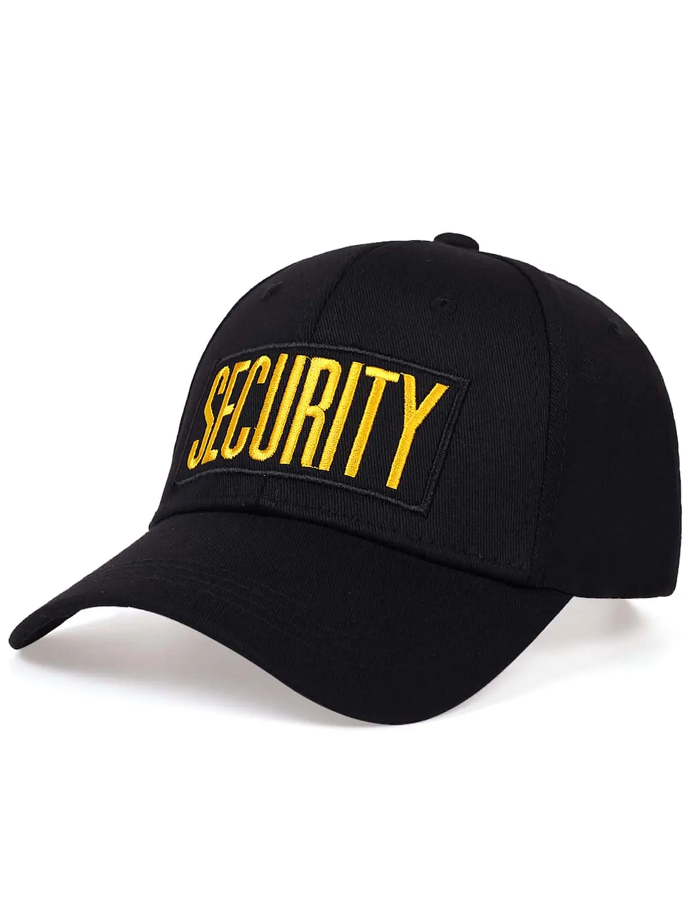 Unisex Security Embroidered Baseball Cap, Adjustable Outdoor Sun Protection Hat, Casual Fitted Design for Spring & Fall Travel, Outdoor Activity, Adjustable Sunscreen Hat, Adjustable Stylish Hat, Letter Embroidered Hat, Adjustable Casual Hats