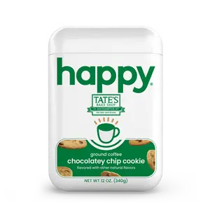 Limited Edition Chocolatey Chip Cookie - Happy x Tate's Bake Shop ground coffee - 12 oz with notes of brown butter and euphoria