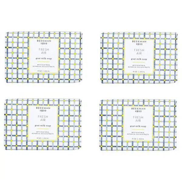 Beekman 1802 Fresh Air Goat Milk Bar Soap 4-piece Set