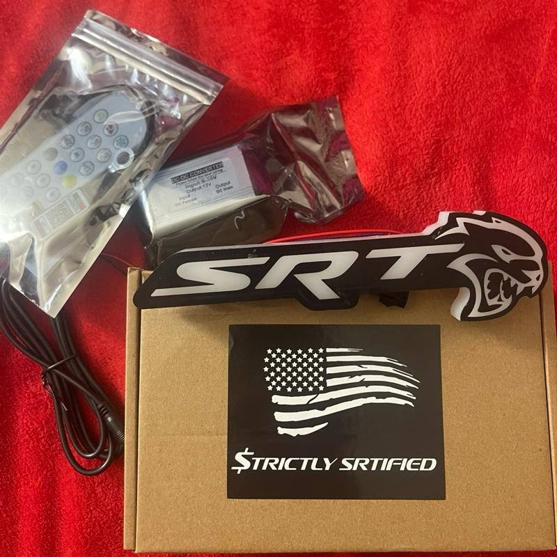 SRT Hellcat Front Grille/Emblem Light Up LED RGB With Bluetooth ...