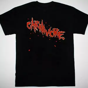 Carnivore band album logo black T-shirt Unisex S-5Xl