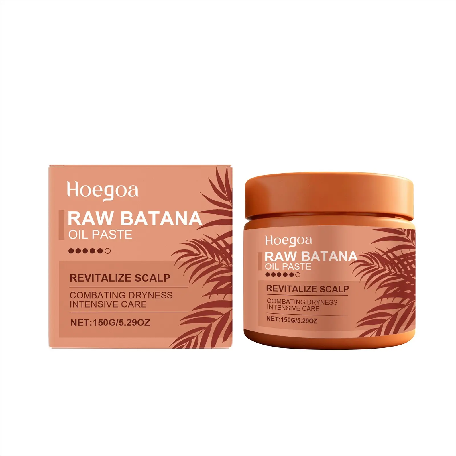 Hoegoa Raw Batana Oil Paste | Batana Oil Ginger Vitamin E Hair Balm, Nourishing Hair Treatment, Gentle & Mild for Sensitive Scalp, Deep Nourishing, Intensive Haircare, Intensive Care & Dry Frizzy Hair Repair, Haircare Product