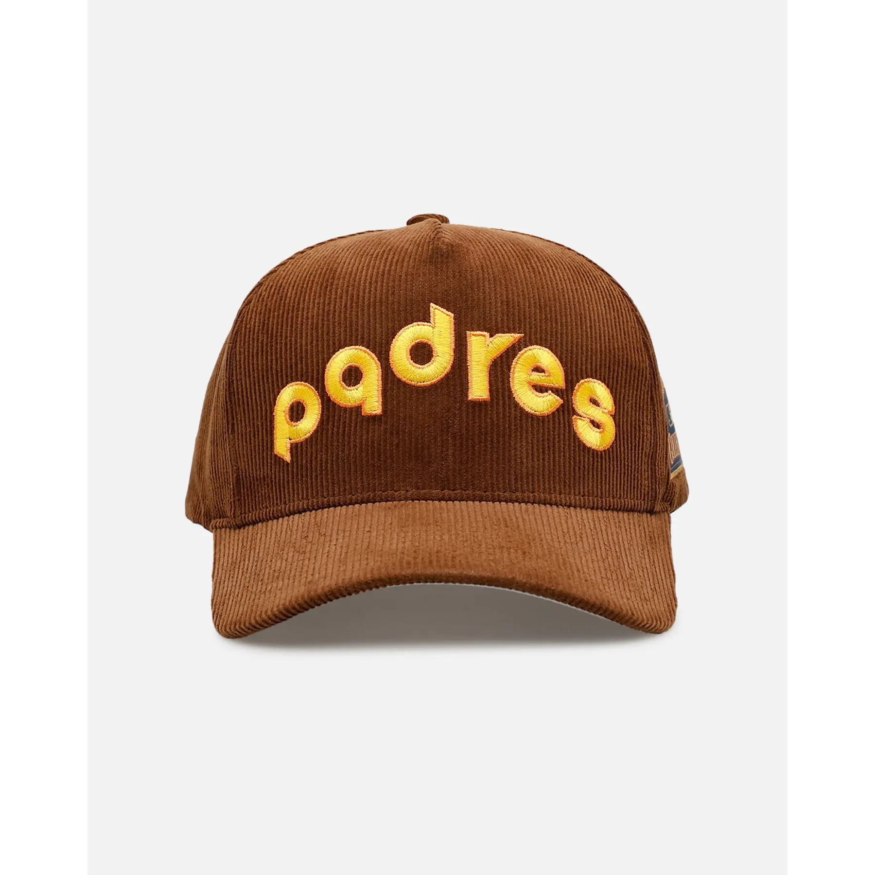 Mitchell & Ness San Diego Padres 'Vintage Cord' Pro Pinch Snapback Brown
