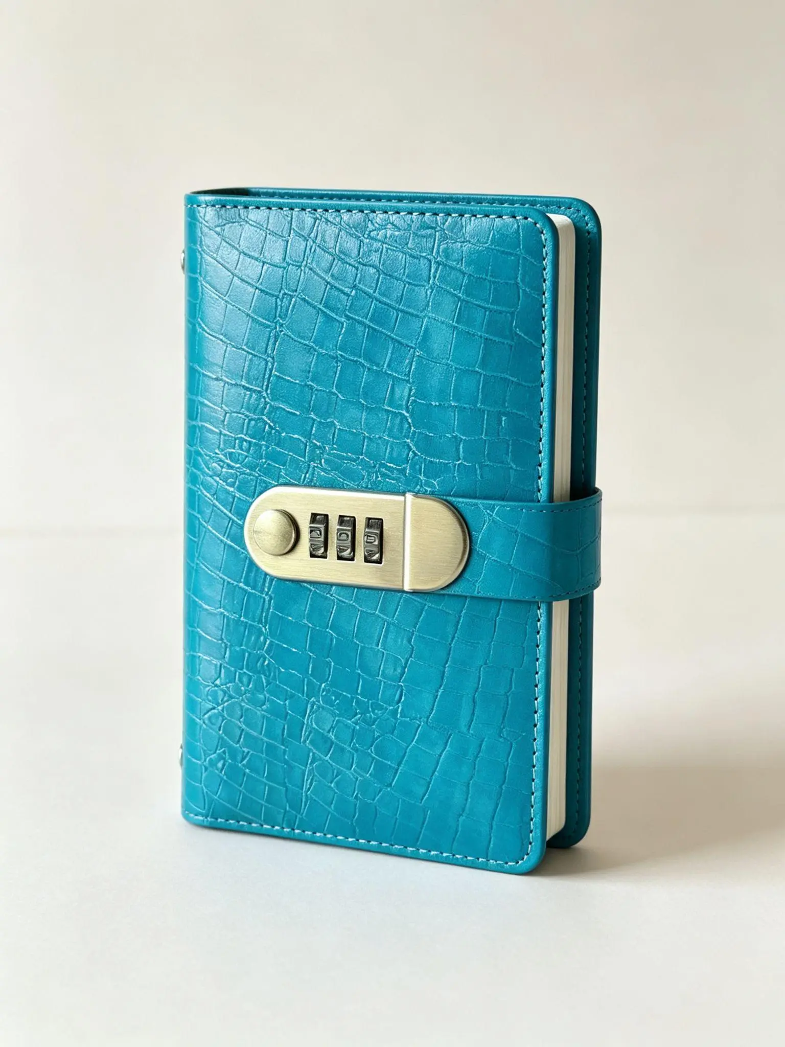 Leather Journal Writing Notebook Planner Organizer Digital Password Notebook Locking Personal Diary