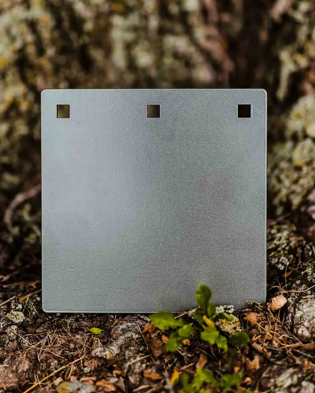 10″ Multi-use Square Outdoor AR500 Steel Gong Target - 3 Holes