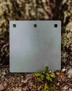 10″ Multi-use Square Outdoor AR500 Steel Gong Target - 3 Holes