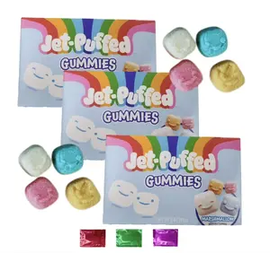 Jet-Puffed Marshmallow Flavored Gummies Candy – 3 Pack (3 oz Each) Snack Sweet Chewy