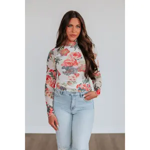 Eris Floral Mesh Top
