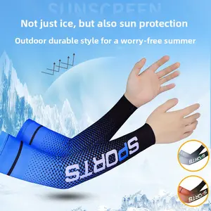 New ice sleeve summer sunscreen artifact men's and women's driving cycling sleeves arm guard ice silk sleeves