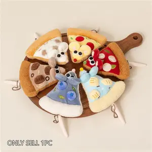 14cm Cute Pizza Mouse Plush Toy, Pet Friendly, Room Decor, Kids Birthday Gift, Mother's Day, Graduation, Wedding Decoration