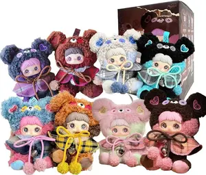 Maymei Tiny Bear Cookie Series Mini Blind Box 1PC(1 of 9 Possible Styles) Cute Keychain Figures Collectible Toys Birthday Gifts (1Pcs Blind Box)