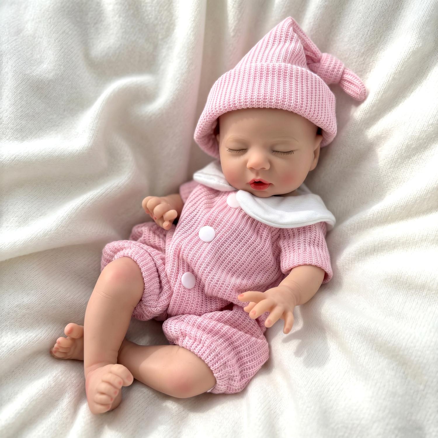 Summerwins Mayfair 13in/33cm Full-Body Silicone Reborn Girl Doll - 3.0lb Lifelike Newborn, Waterproof, BPA-Free, Flexible Movement, Drink Water & Pee Simulation Fun, No Hair Collectible for Collecting, Kids 3+, Lifelike Newborn Doll, Soft Dolls Summerwins Mayfair 13in/33cm Full-Body Silicone Reborn Girl Doll - 3.0lb Lifelike Newborn, Waterproof, BPA-Free, Flexible Movement, Drink Water & Pee Simulation Fun, No Hair Collectible for Collecting, Kids 3+, Lifelike Newborn Doll, Soft Dolls