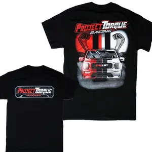 Project Torque Super Snake Shelby Double-Sided T-Shirt – High-Quality Graphic Racing Tee, Streetwear, Unisex Cotton, Car Enthusiast Apparel