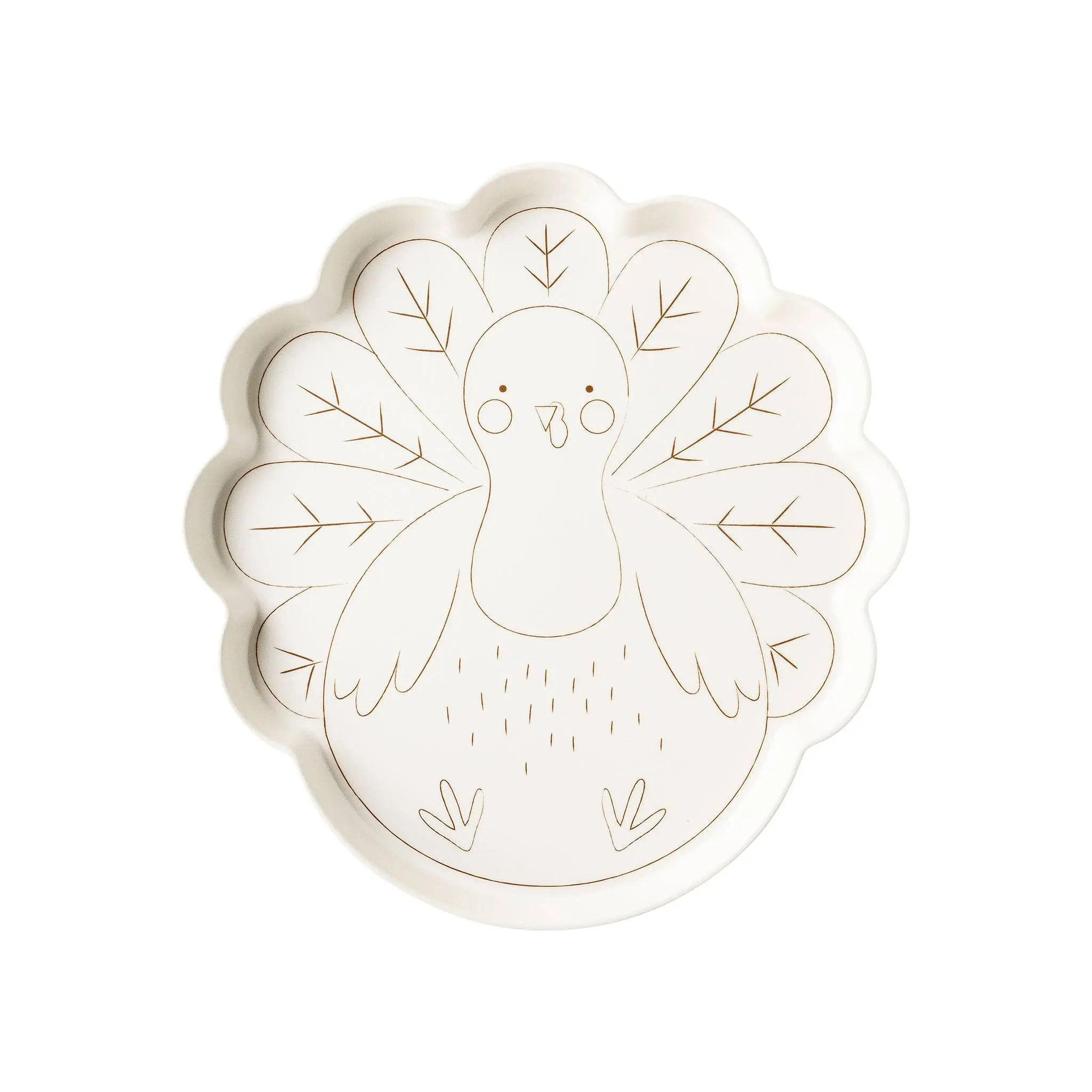 THANKSGIVING TURKEY BAMBOO TRAY