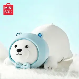 White Bear Lying Plush Doll, The Cozy Gift, Snuggly Pillow Buddy in Adorable Pose, Multifunctional & Super Soft, Cute Lying Pose