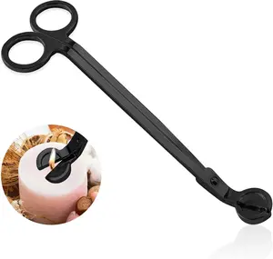 Candle Wick Cutter, Stainless Steel Manual Candle Ornaments Wicks Trimmer, Accessory, Care, Long Handle Stainless Steel Candle Wick Cutting Tool Decor