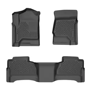 Fit For 14-18 Chevy Silverado/GMC Sierra Crew Cab 1500 2500HD 3500HD TPE Floor Mats Liners New