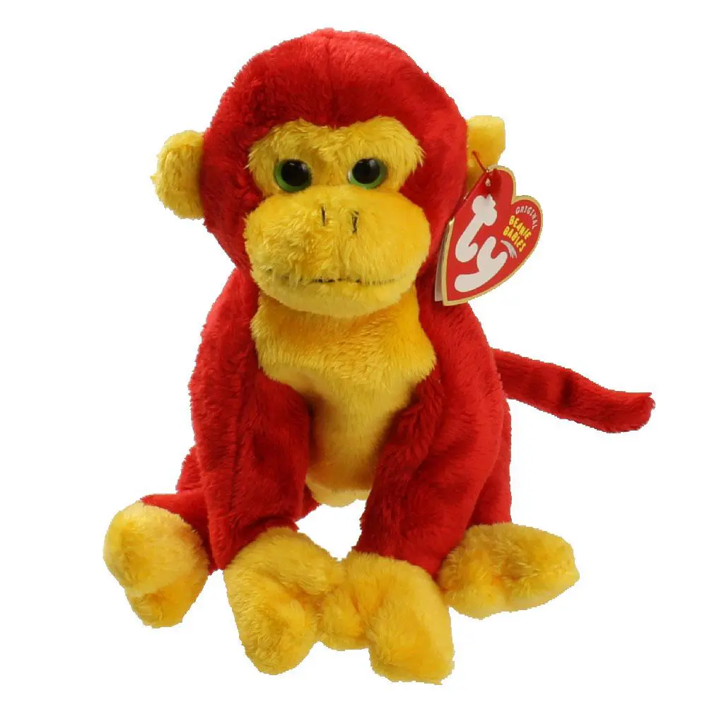 TY Beanie Baby - CHOPSTIX the Monkey (6 inch) (2003) - MWMTs