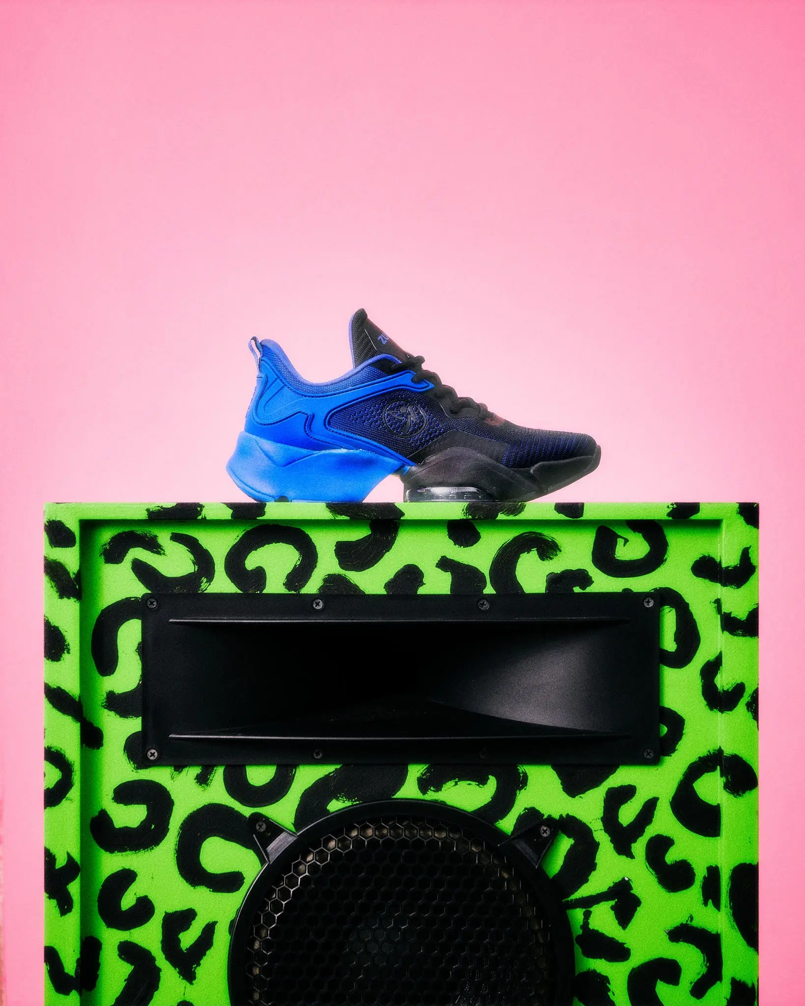 Zumba Air Stomp Remix Sporty Chic Training & Gym Shoes, Blue-Black Zumba Air Stomp Remix Sporty Chic Training & Gym Shoes, Blue-Black