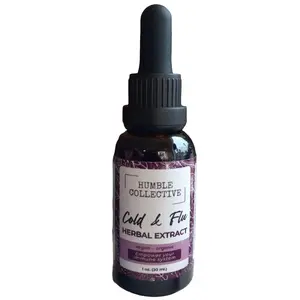 Cold + Flu Herbal Extract Tincture vitamin and remedy supplements elderberry pure ingredient