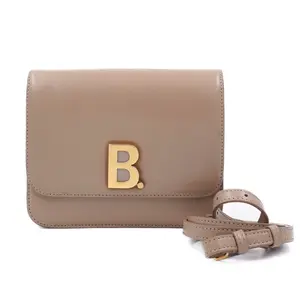 Pre-owned Balenciaga Leather Crossbody Bags B Box Small Beige JM JM288