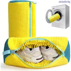2026 NEW Shoe Laundry Bag for Washing Machine, Durable Zipper Sneaker Wash Protector, Reusable Shoe Washing Bag for Home Laundry