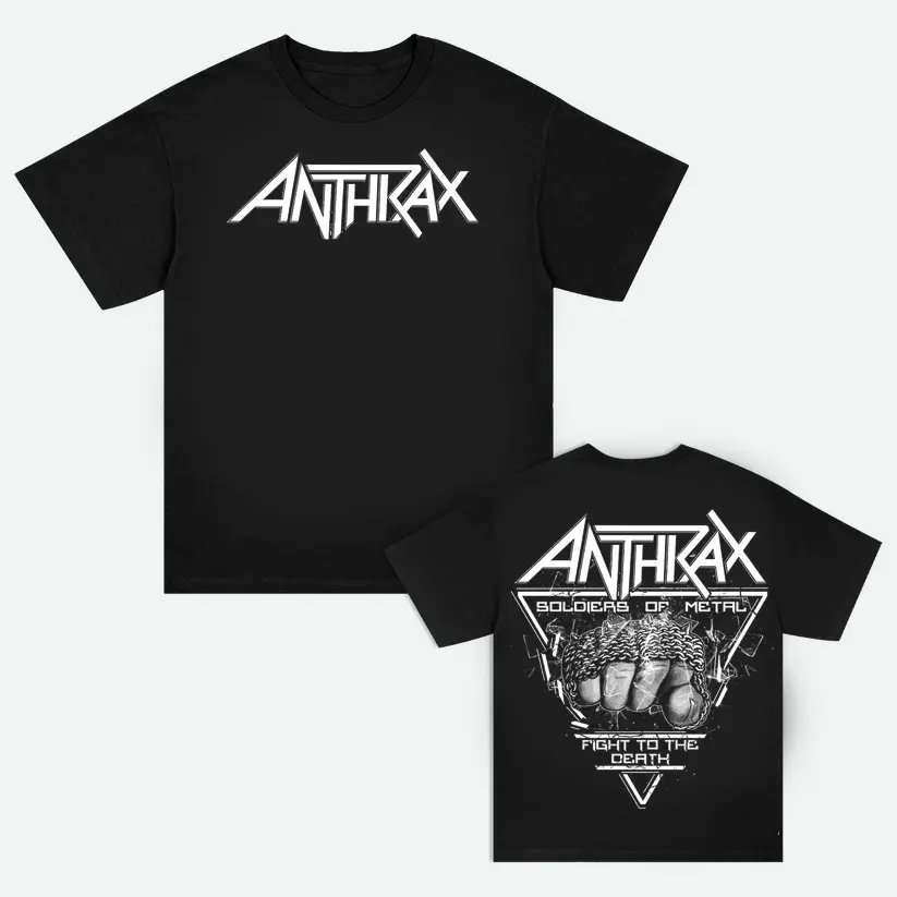Anthrax Band Tour Australia 2026 Concert Style Tee – Double Sided Shirt with Large Back Graphic T-Shirt