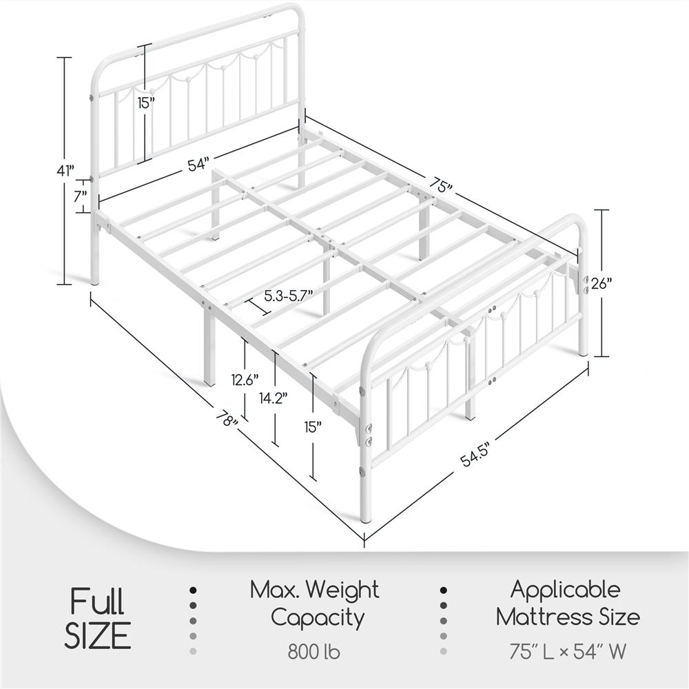 Yaheetech Antique Gold Queen Size Metal Bed Frame with Vintage Headboard Footboard Heavy Duty Steel Slat Support Ample Under Bed Storage No Box Spring Needed - Platform Bedframe Yaheetech Antique Gold Queen Size Metal Bed Frame with Vintage Headboard Footboard Heavy Duty Steel Slat Support Ample Under Bed Storage No Box Spring Needed - Platform Bedframe
