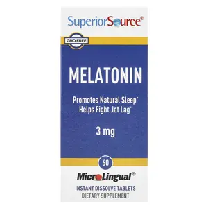 Superior Source Melatonin, 3 mg, 60 MicroLingual® Instant Dissolve Tablets