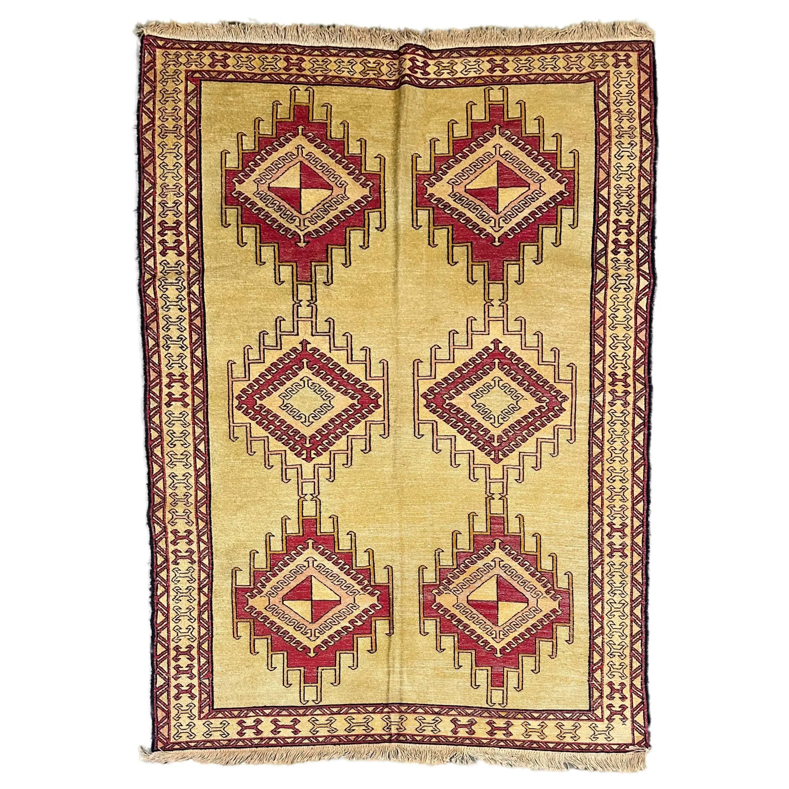 4x6 Sovereign Afghan Rug – Hand-Knotted Royal Design