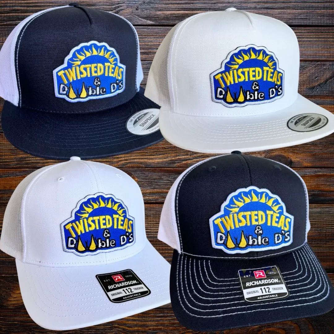 Twisted Double D’s Hat - curved bill and flat bill hat options available