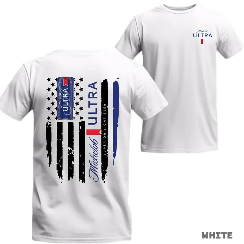 T-Shirt – Bold American Flag Design & Beer Can Graphic, Perfect for Beer Enthusiasts, Great for Casual Outings, Comfortable Fit & Stylish Look. Street
