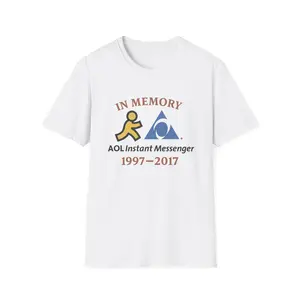 AOL Instant Messenger Tribute T-Shirt — "1997–2017" Retro AIM Tee