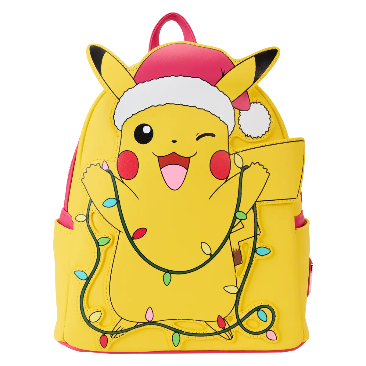 Pokemon Santa Pikachu Christmas Lights Light Up Mini Backpack