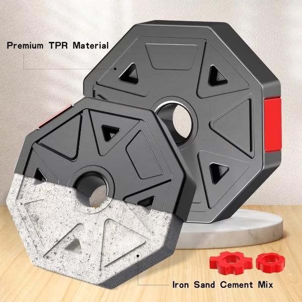 FIXTECH 66 Lb Adjustable Weights Dumbbells Set, Home Gym Fitness Free Weight Set For Men Women, Red