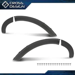 CROSSDESIGN Fit For 2020-2022 Ford Explorer Driver&Passenger Side Rear Fender Flares Plastic
