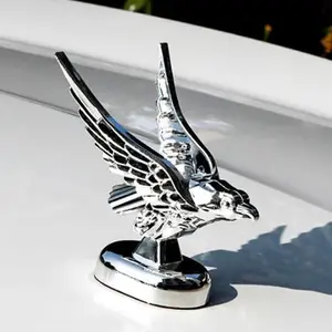 Exterior Decoration Car Bonnet Front Hood Eagle Ornament Badge Auto Front Cover 3D Eagle Emblem Car Modification Accessories