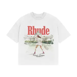 RHUDE Shirt, Tennis Club Shirt, Tennis League Tee, Summer Tee, Inspired Graphic Tee for Men & Women, Hype Unisex Graphic Tee for Streetwear Lovers