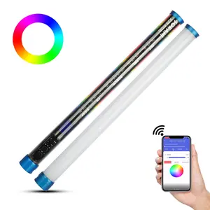 Sokani X25 RGB LED Tube with APP Control Bi-Color 2800K-10000K Full Color Dimming Rechargeable Battery OLED Display Light Stick for YouTube Tiktok Video (60cm)