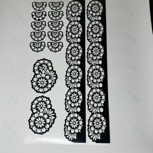 Henna Stencils Complete Set Palm Feet Fingers Design for Temporary Henna Tattoos Unique Patterns Suitable for Various Occasions and Events