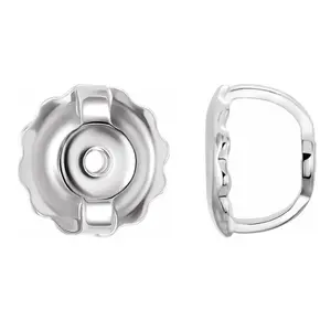 Replacement 14k White Gold Earring Screw backings