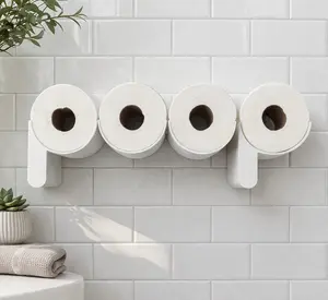 Bathroom Wall Decor – “POOP” Toilet Paper Holder Set – Modern Design – Includes All 4 Letters & Mounting Screws