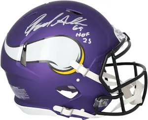 Jared Allen Minnesota Vikings Autographed Riddell Speed Authentic Helmet with "HOF 25" Inscription - Fanatics Authentic Certified
