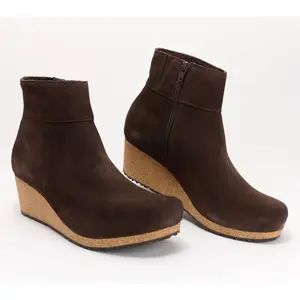 Papillio by Birkenstock Leather Wedge Boot - Ebba