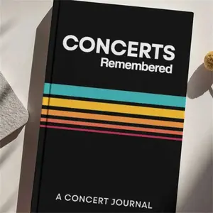 Concerts Remembered Journal, 1 Count Concert Diary, A Gift for Music Fans, Allowing Them to Record and Relive Their Precious Music Journey