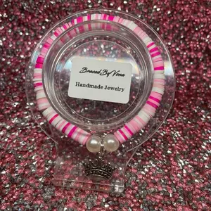 Pretty Princess Clay Bead Bracelet